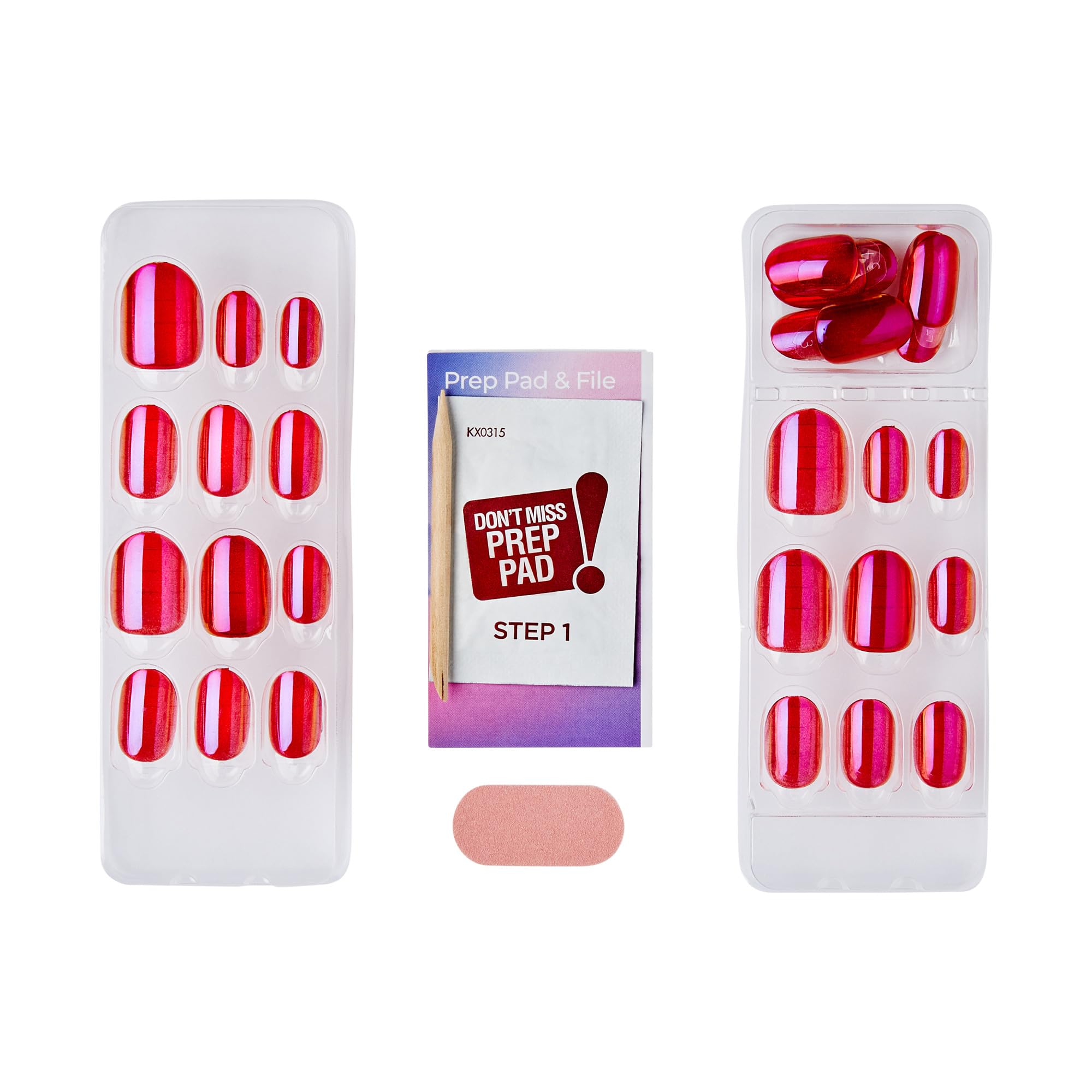 imPRESS ColorFX improved-adhesive for longer wear, simple press-on application.