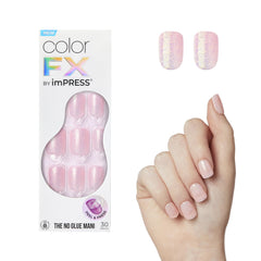 imPRESS Color FX Pop Star nails with chrome-like shimmer for quick glam