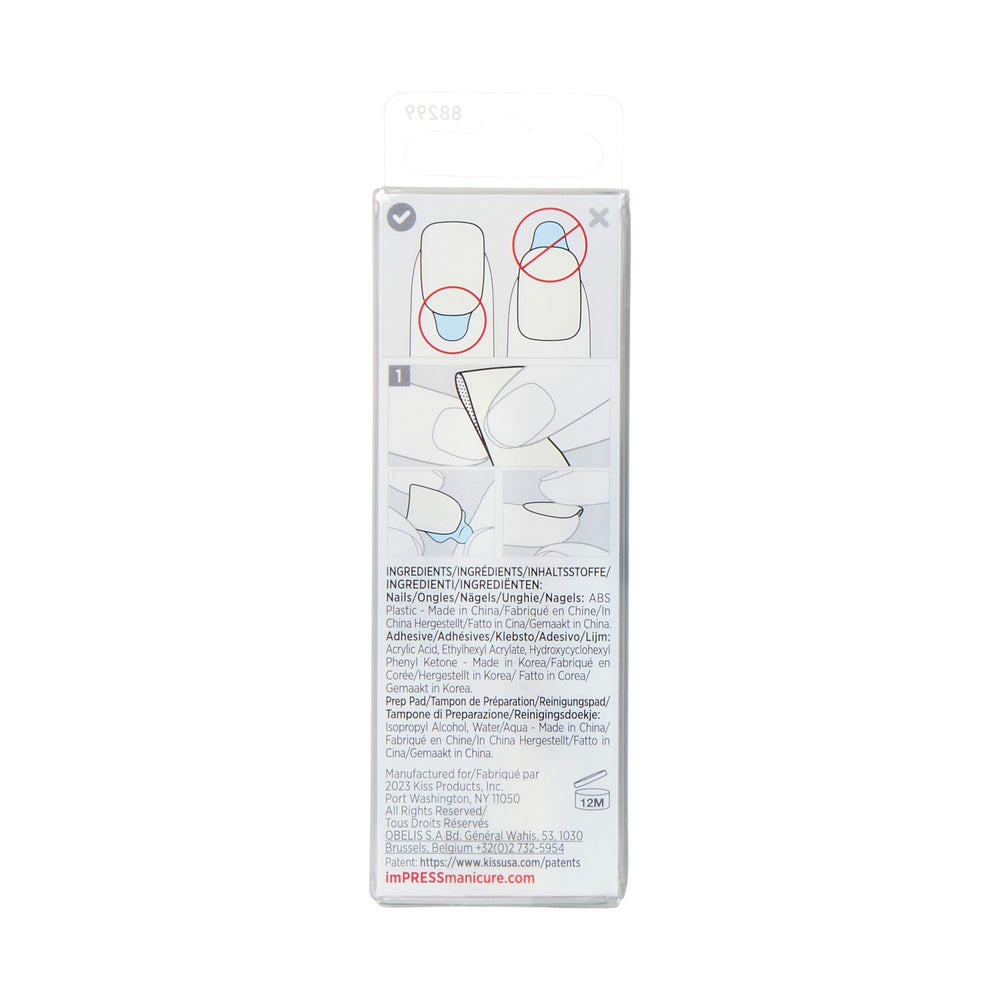 imPRESS easy application nails on hand for quick results