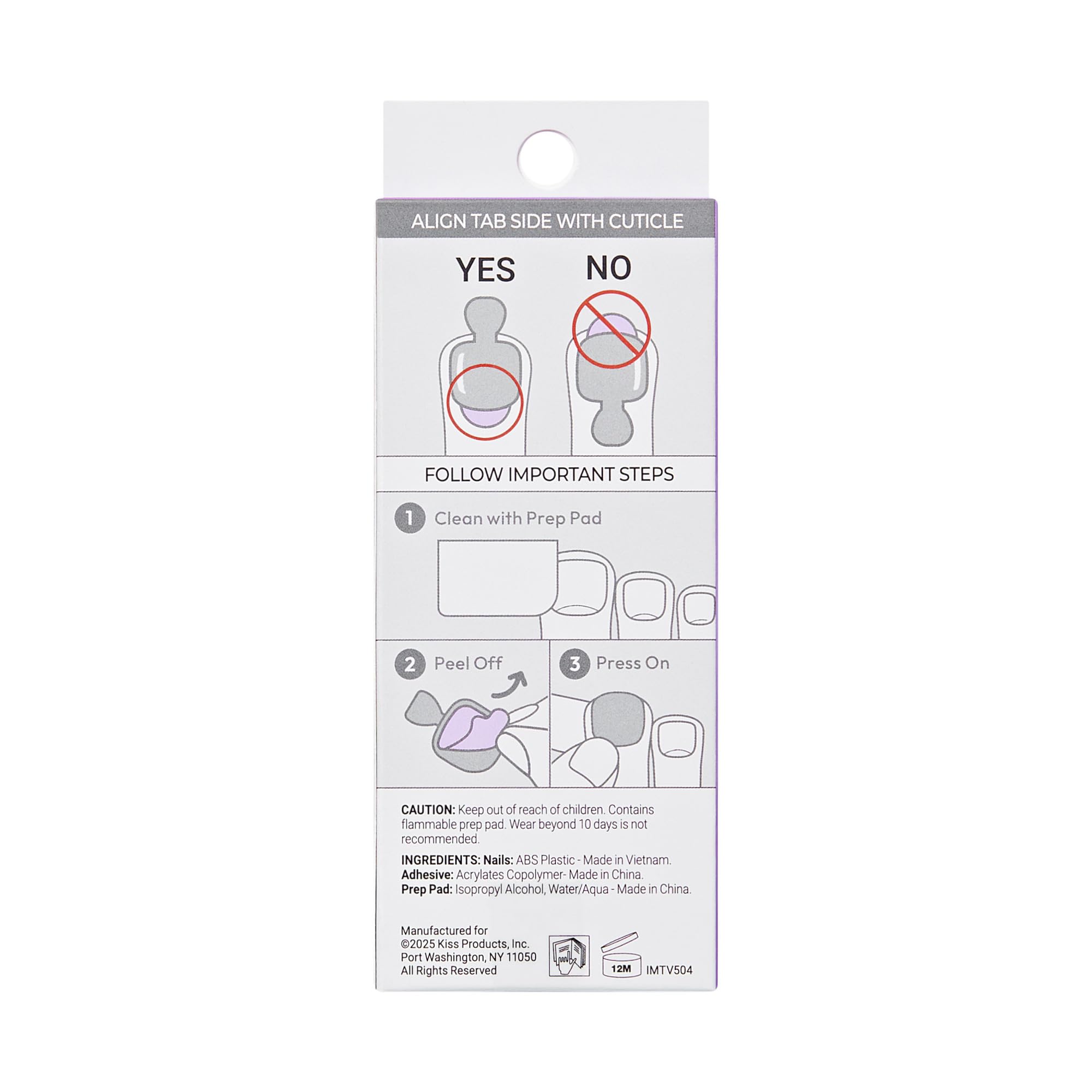 imPRESS long-wear adhesive delivers durable, chip-proof results.