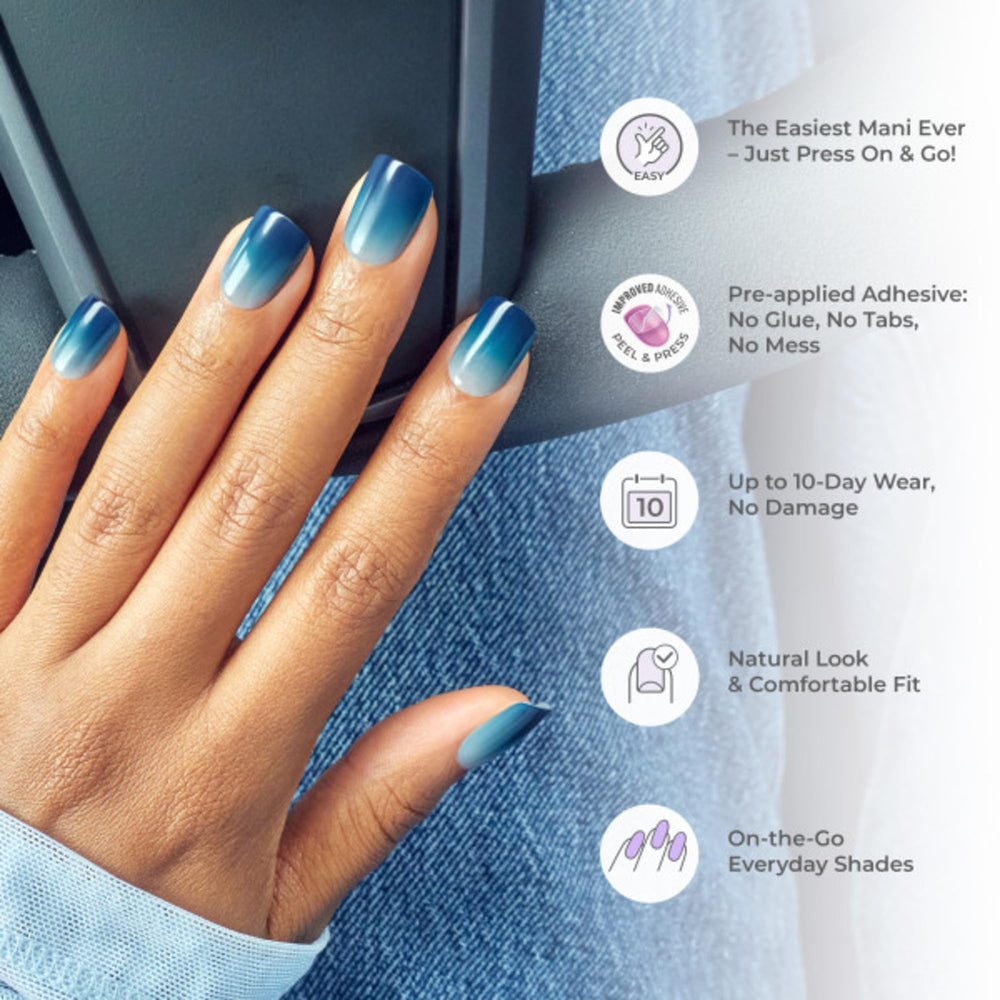 imPRESS ombre nails suit everyday styles and school looks.