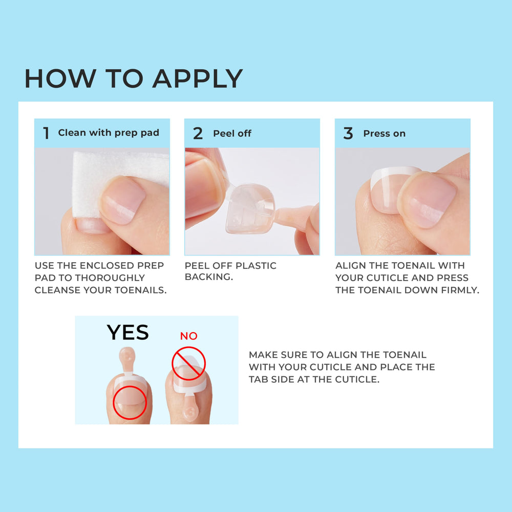 imPRESS Angel Vibes swatch displays white squoval toenails for a polish-free, salon-like finish.