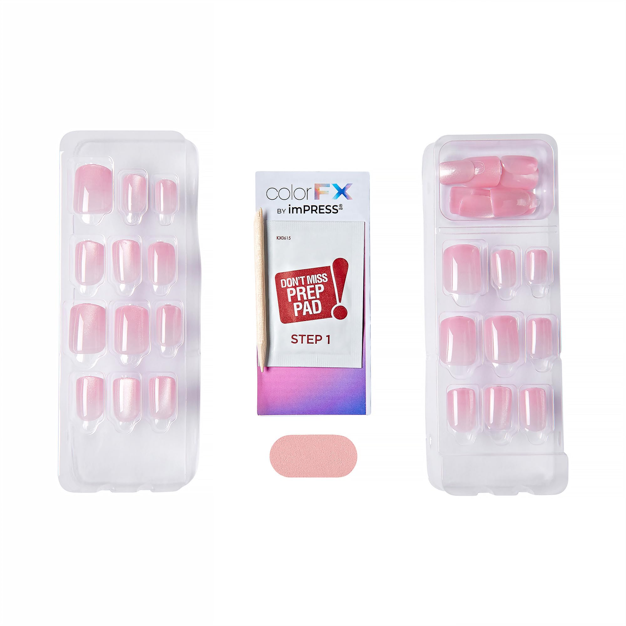 imPRESS Cherished nails feature pre-applied adhesive for peeling and pressing to secure nails in seconds.
