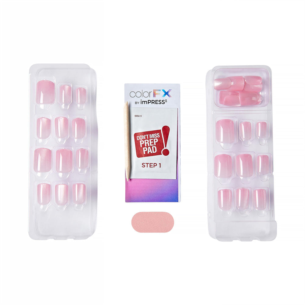 imPRESS Cherished nails feature pre-applied adhesive for peeling and pressing to secure nails in seconds.