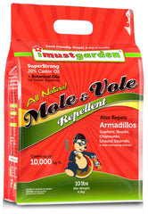 IMUSTGARDEN mole-vole-repellent-granules-bag for year-round lawn protection.