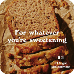 IN THE RAW Monk Fruit Baker's Bag supports pie and cake recipes.