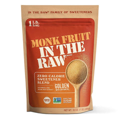 IN THE RAW Golden Monk Fruit Bag 16oz ready for baking and sweetening