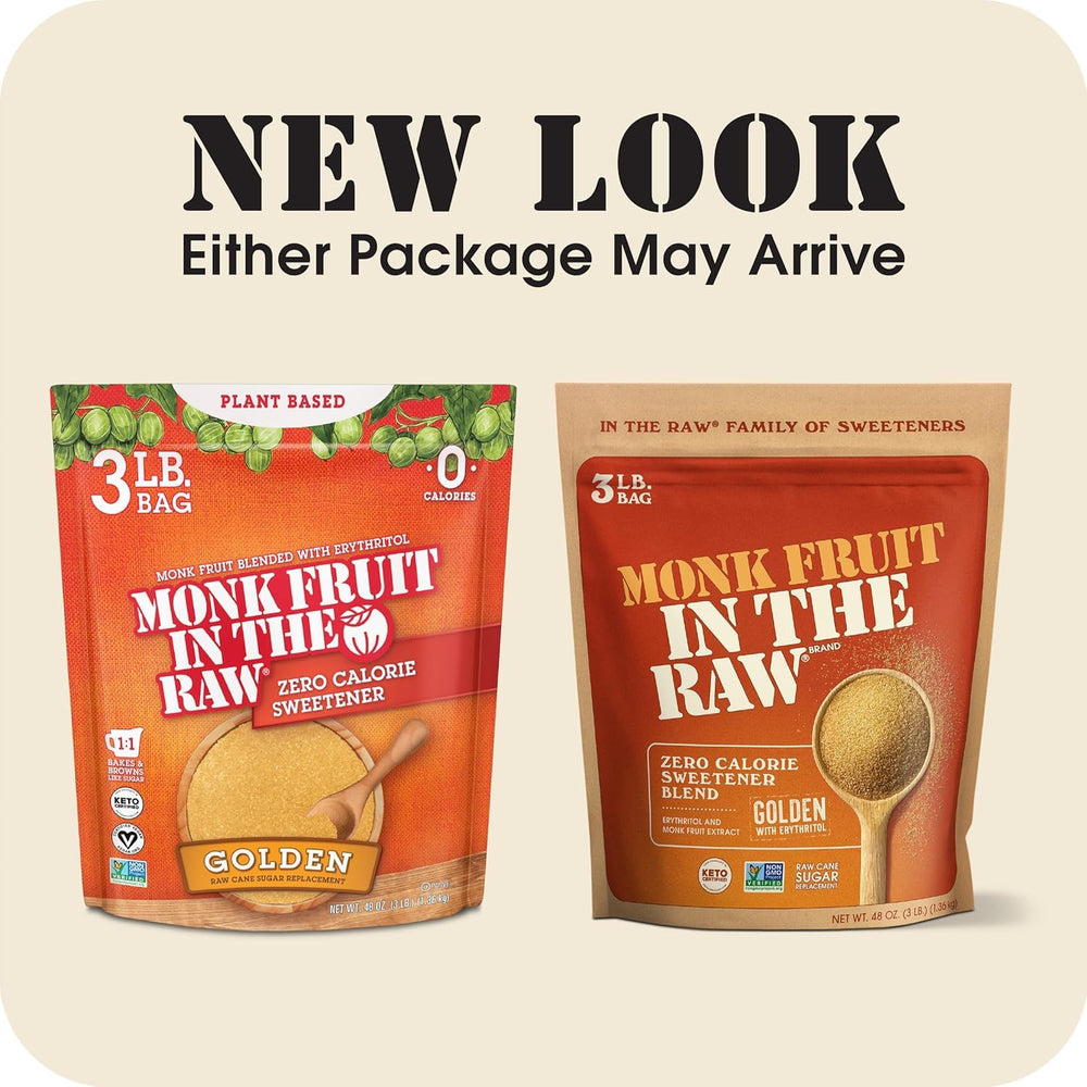 IN THE RAW Golden Monk Fruit in baking and cooking for lower-sugar recipes.