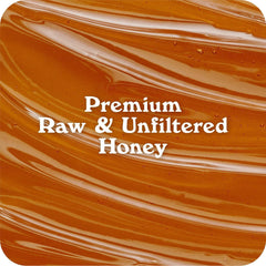 IN THE RAW Honey drizzle on yogurt evokes natural sweetness