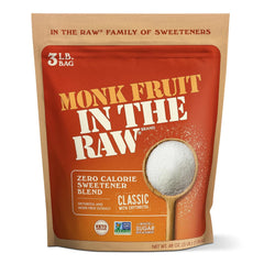IN THE RAW Monk Fruit In The Raw pour shows easy, zero-calorie sweetening for beverages.
