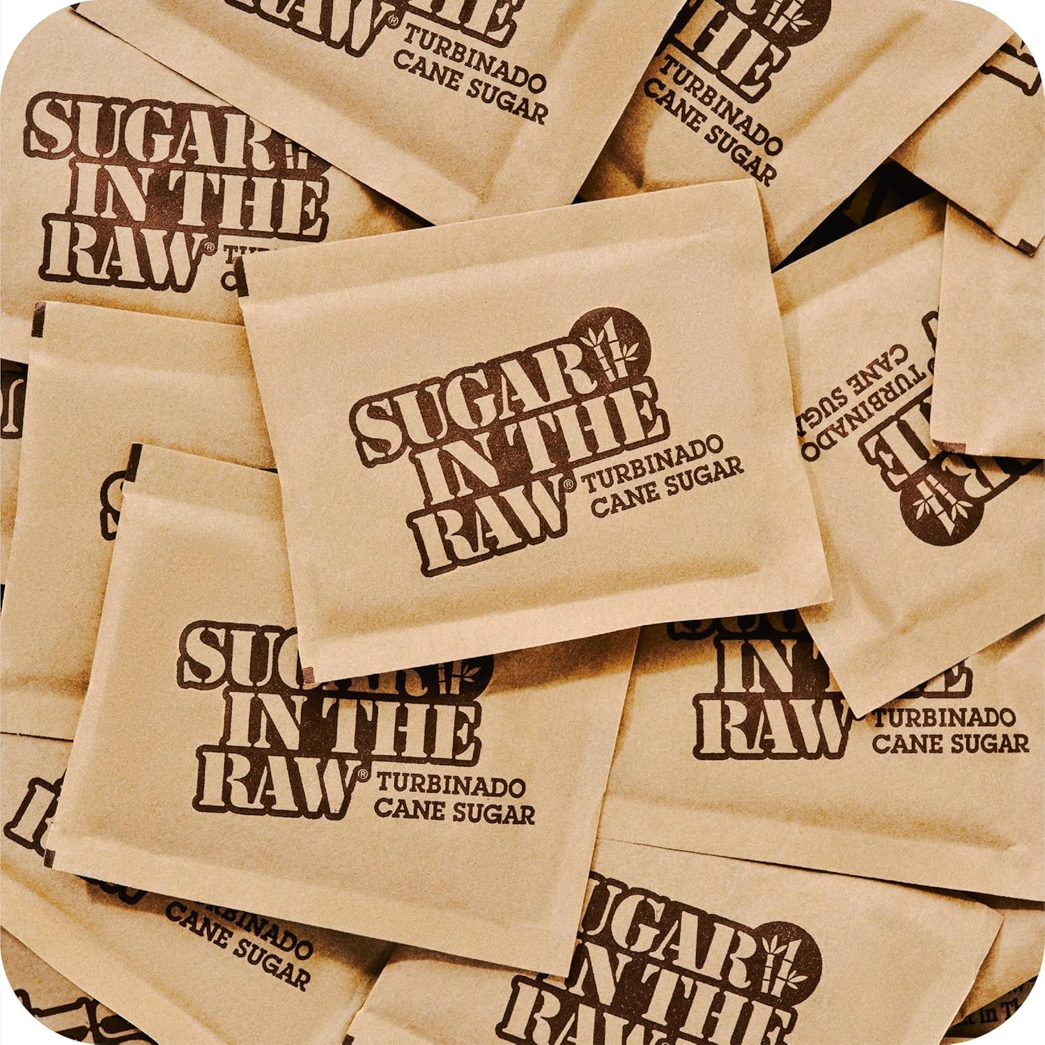 IN THE RAW packaging box highlights all-natural, Non-GMO sugar for everyday use.