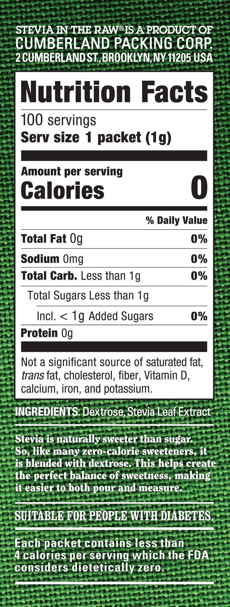Stevia packets dispensing scene from IN THE RAW emphasizing measured sweetness.
