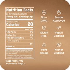 IN THE RAW Turbinado golden crystals closeup showcase natural molasses-flavored sweetness.