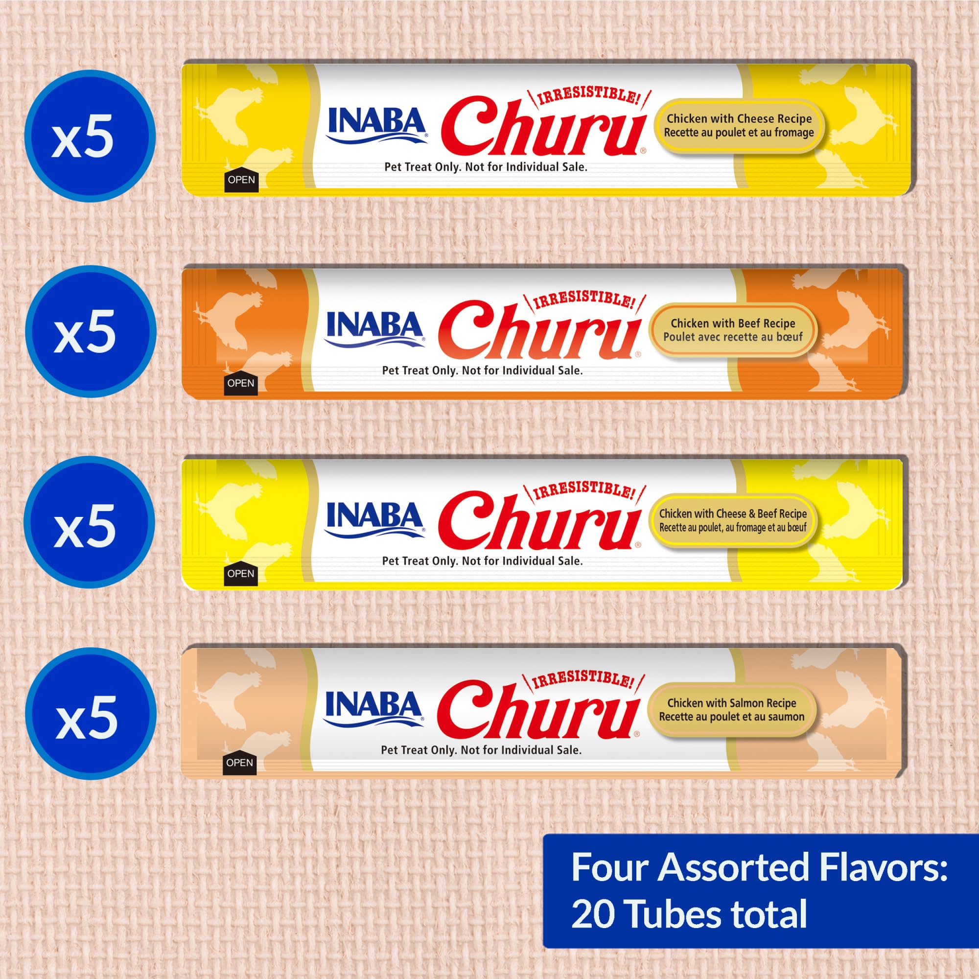 INABA Churu high moisture tubes support hydration.