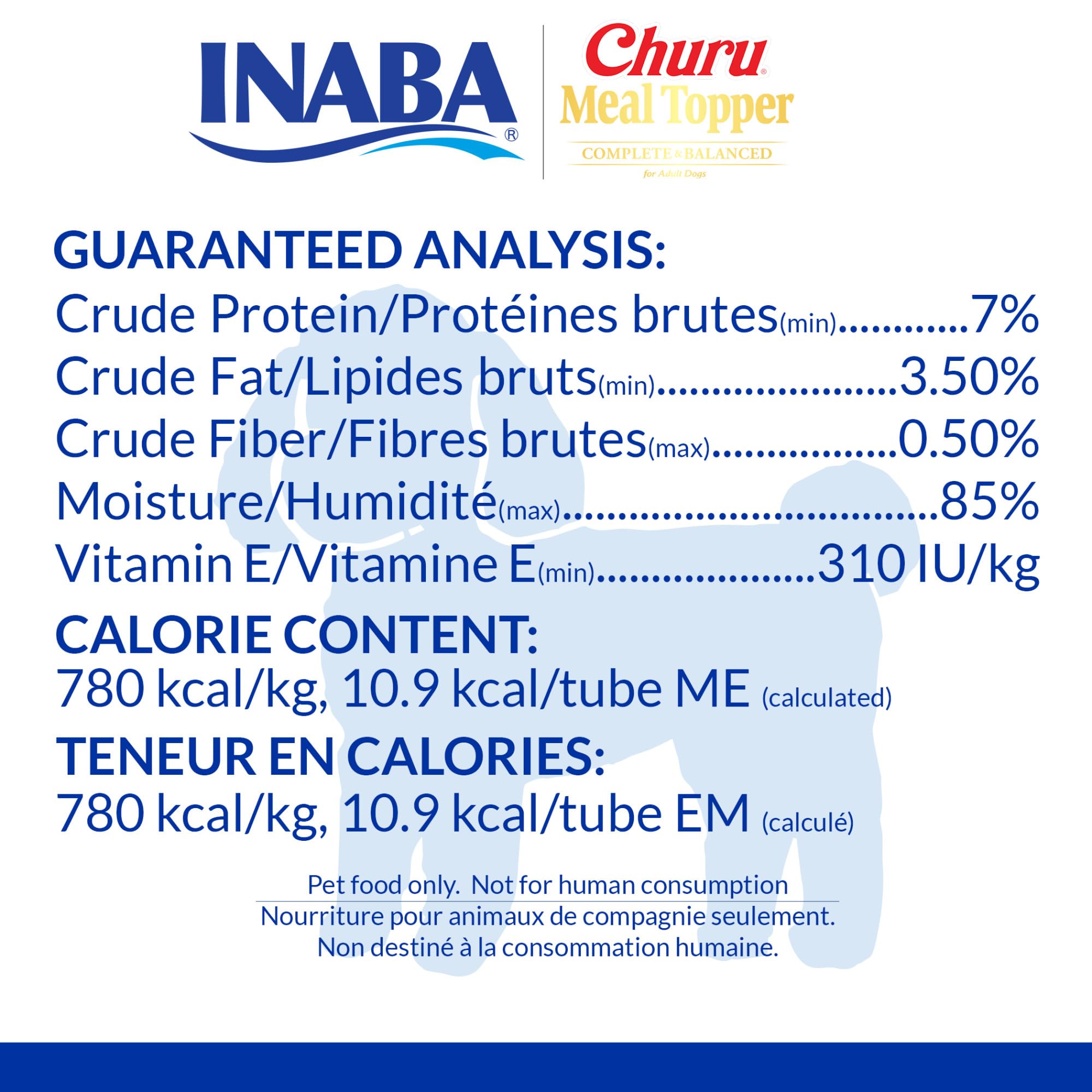 INABA Churu chicken-beef tube used as kibble topper to boost flavor and moisture.