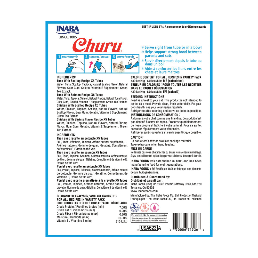 INABA Churu top meals or medication disguise shows versatile feeding options.