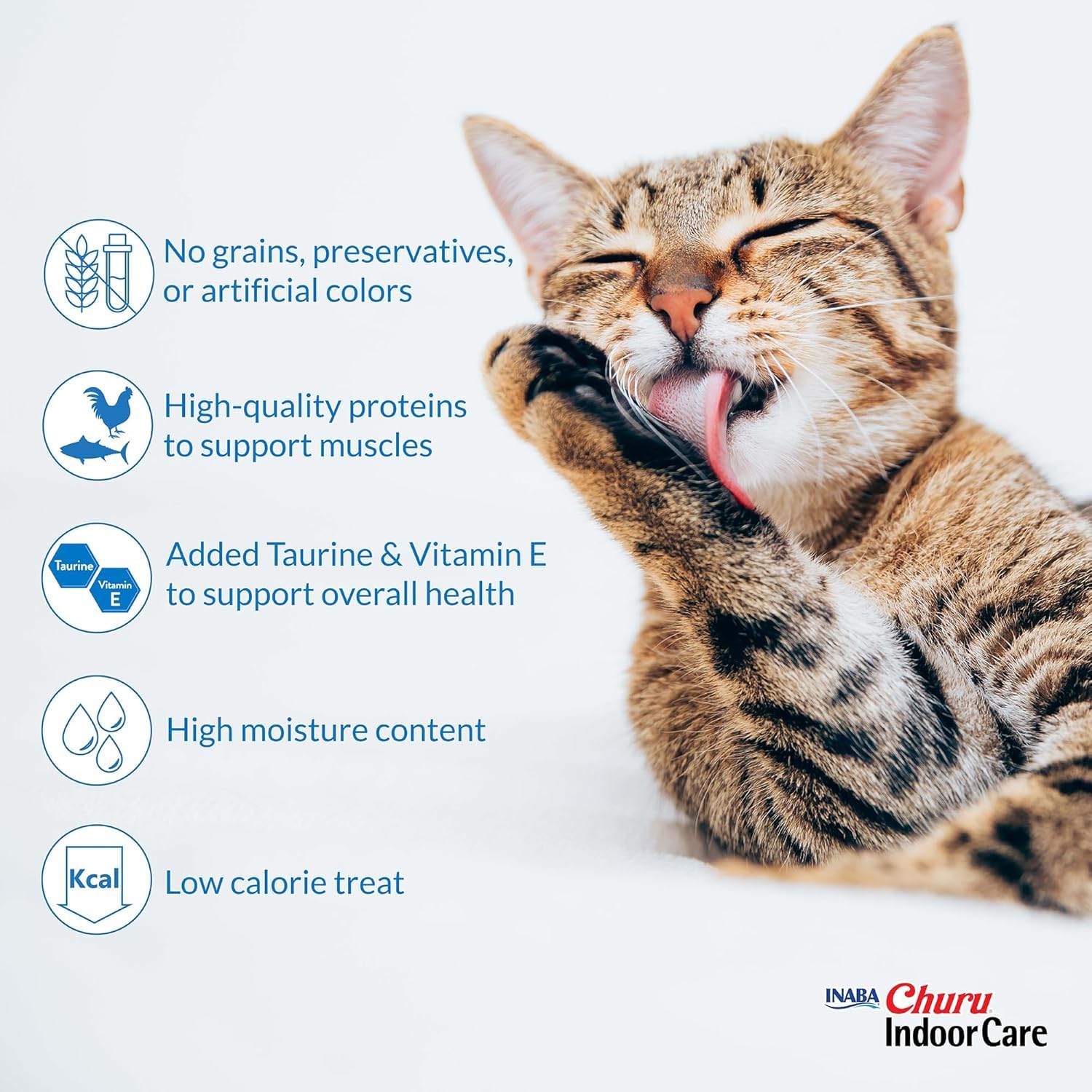 INABA Churu with Vitamin E and Taurine supports immune health