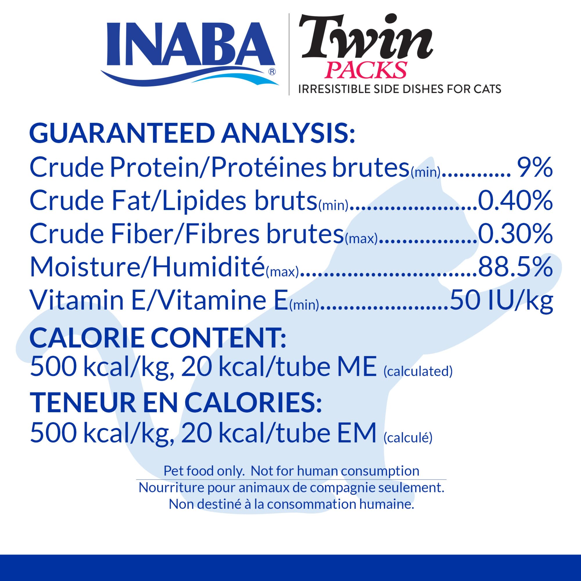 INABA Twin Packs chat: portion individuelle rapide à servir.