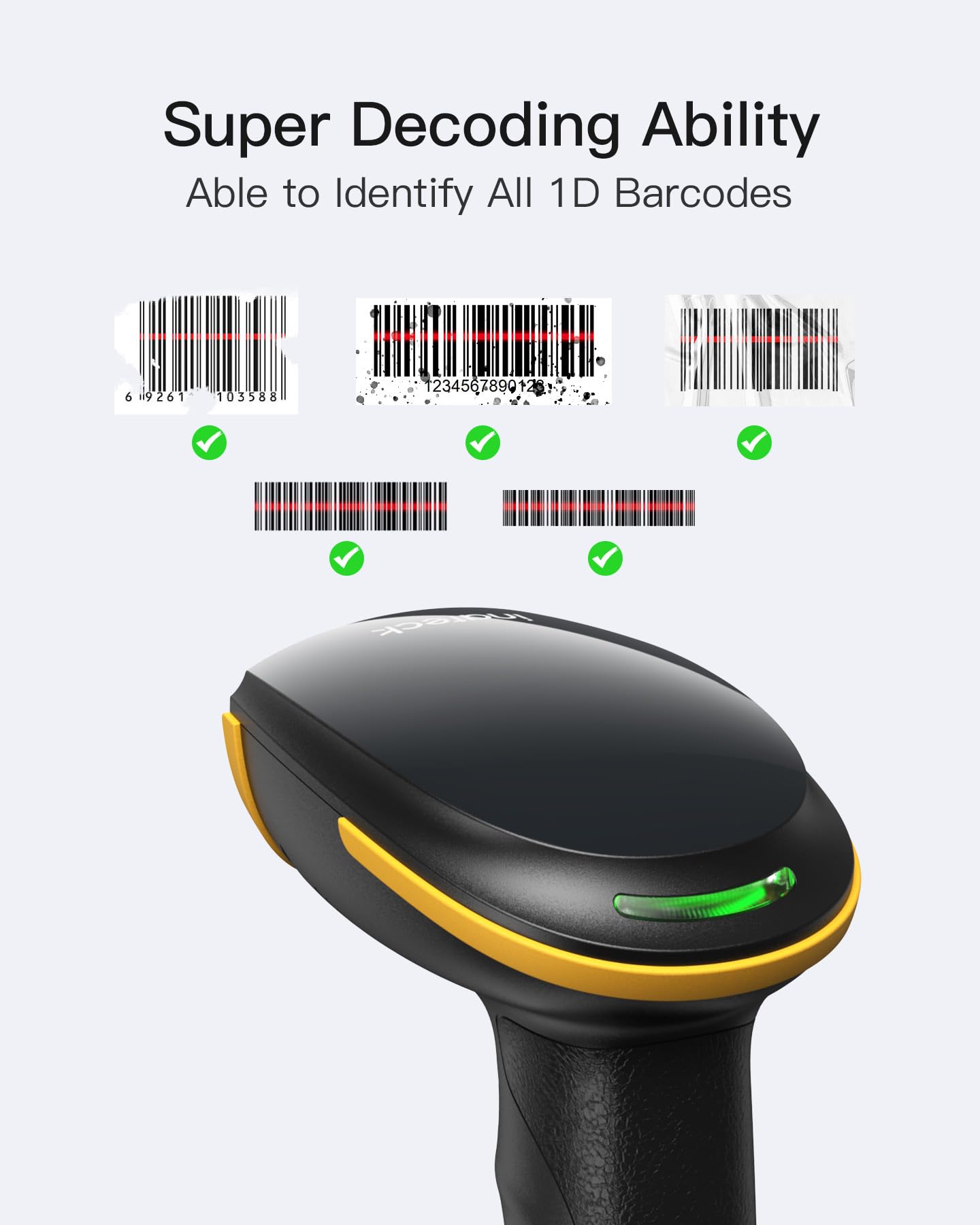Inateck barcode scanner app and SDK setup showcasing easy configuration