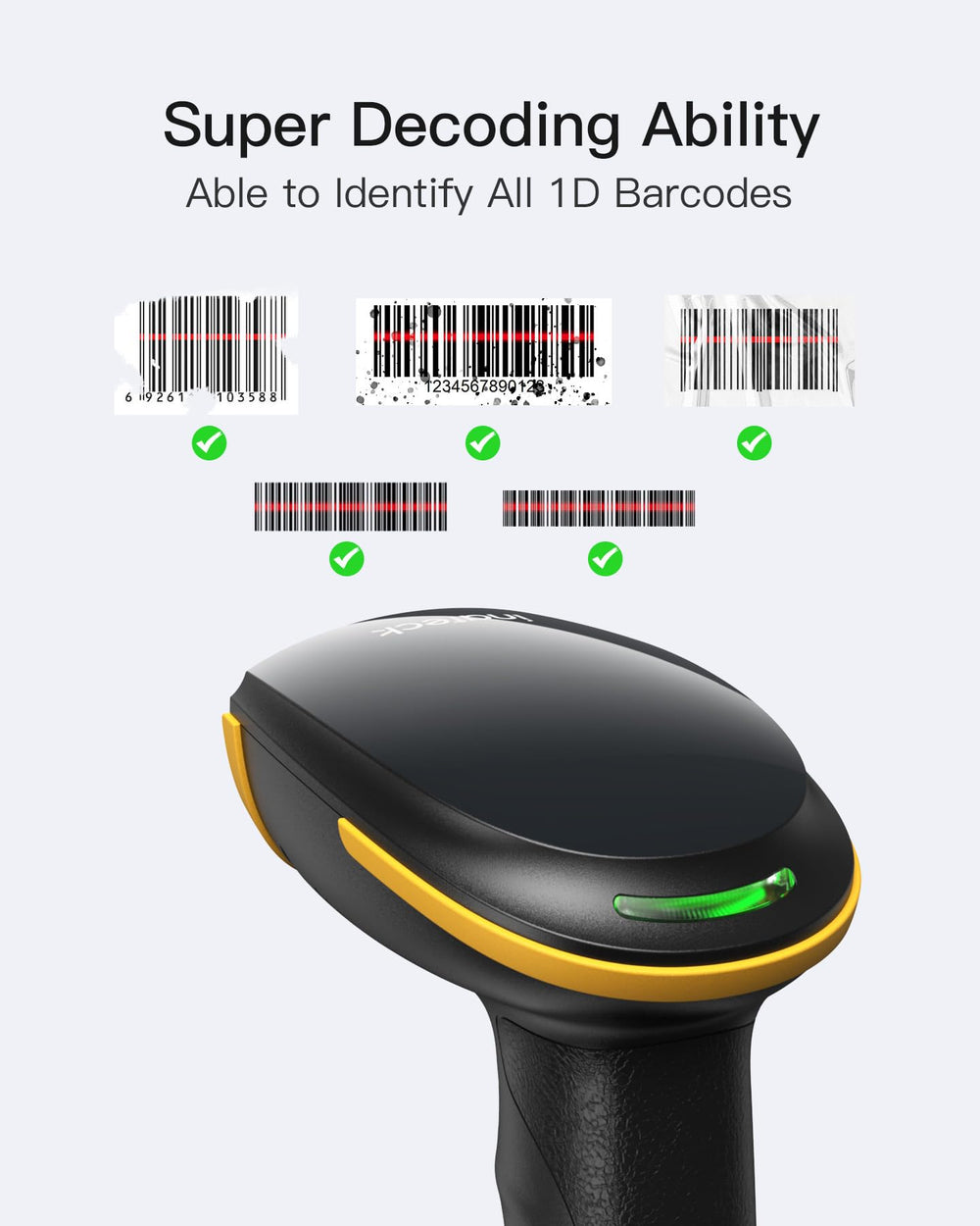 Inateck barcode scanner app and SDK setup showcasing easy configuration