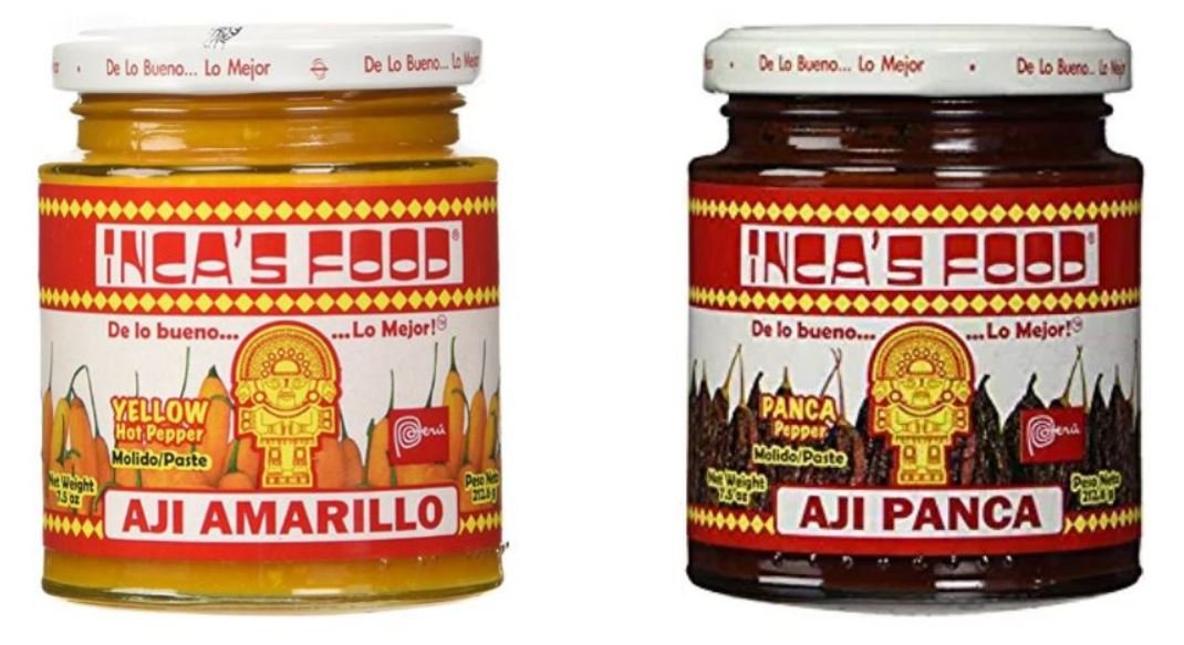 Inc'a Food Aji Amarillo paste jar—brightens Peruvian dishes with fruity heat.