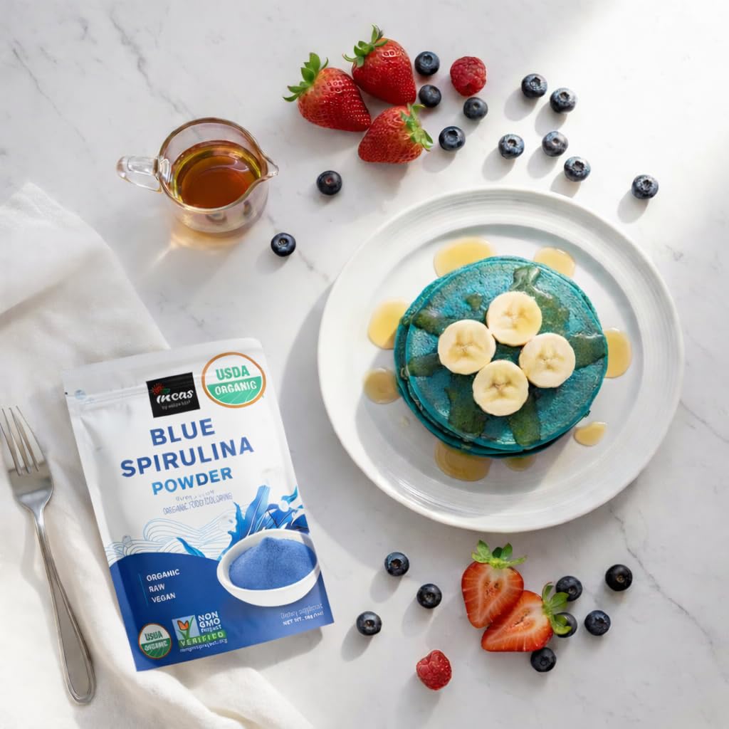 Third-party lab tested seal for Incas Blue Spirulina.