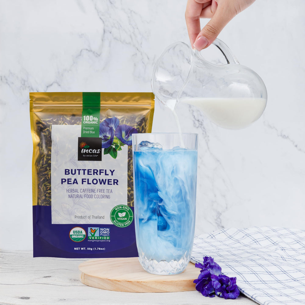 Incas by Asiya Life antioxidant-rich infusion supports daily wellness rituals.