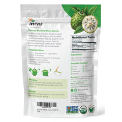Incas by Asiya Life soursop leaves vacuum-packed maintain freshness and flavor.