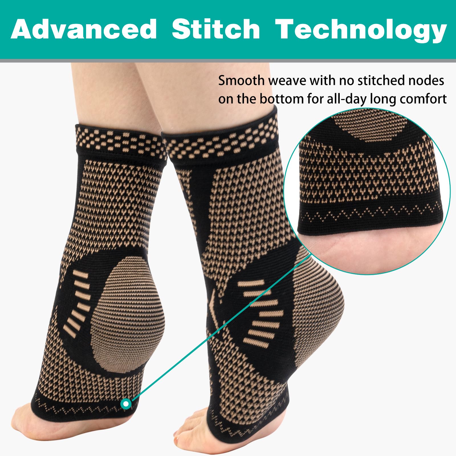 INDEEMAX ankle brace worn with shoes during walking or running