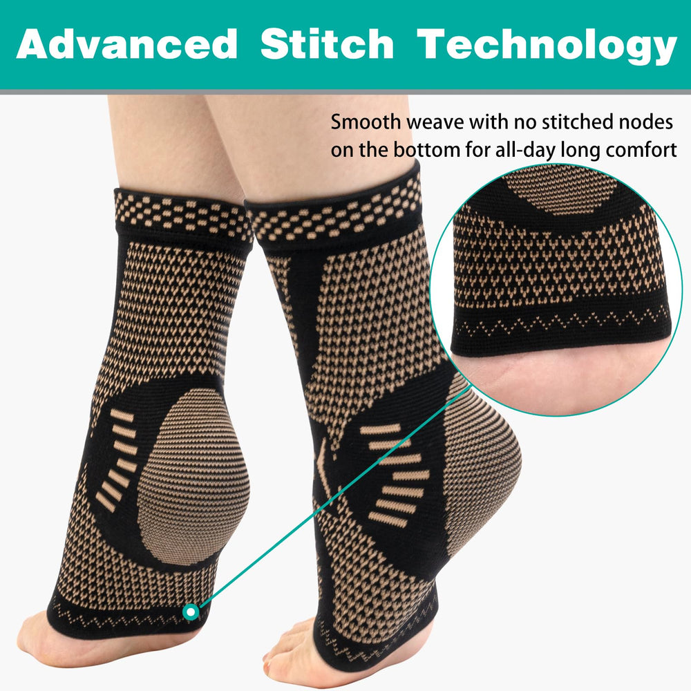 INDEEMAX ankle brace worn with shoes during walking or running
