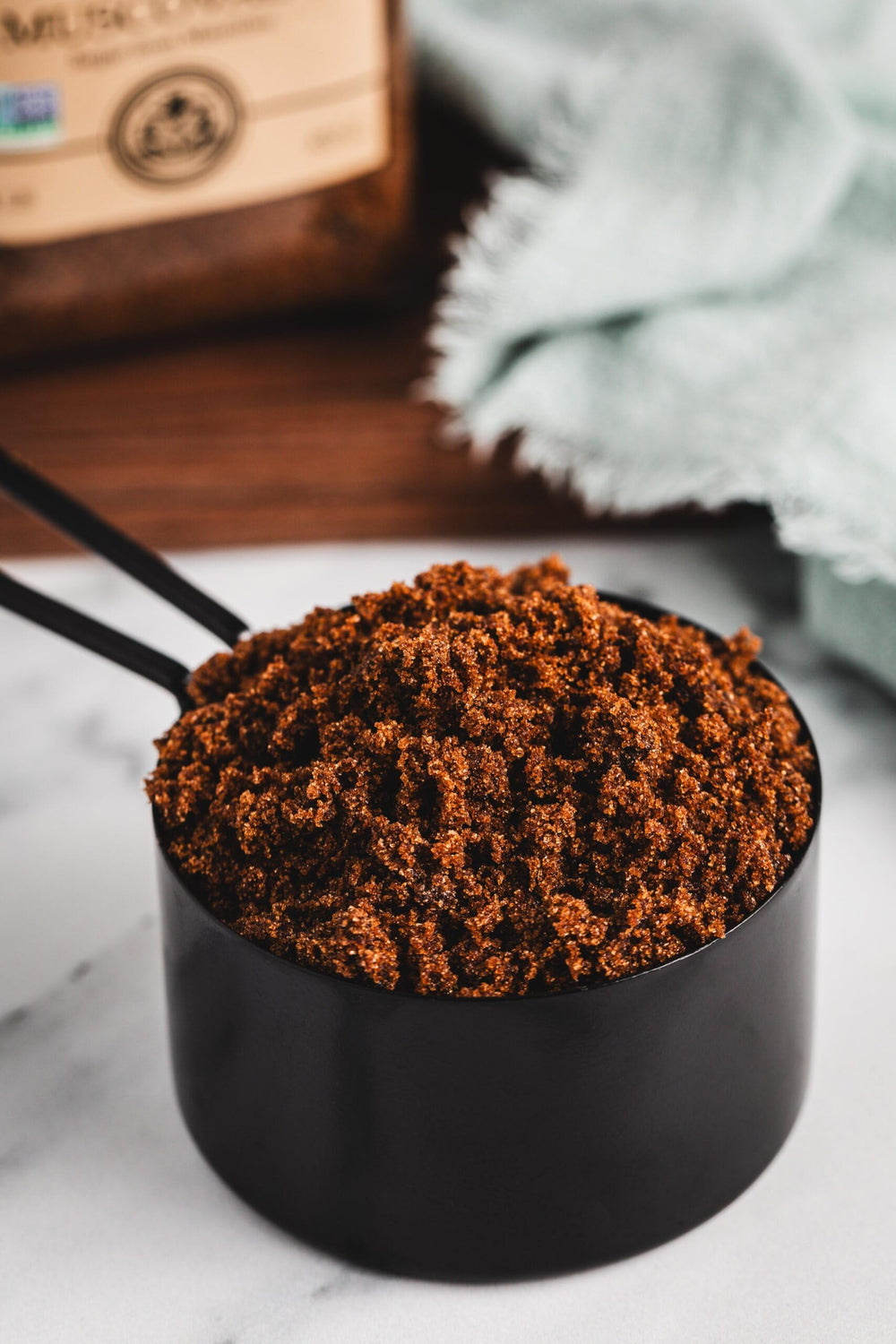 Deep, glossy color of India Tree Dark Muscovado Sugar suggests robust flavor