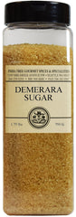 India Tree Demerara sugar crystal texture close-up highlighting large golden crystals for baking