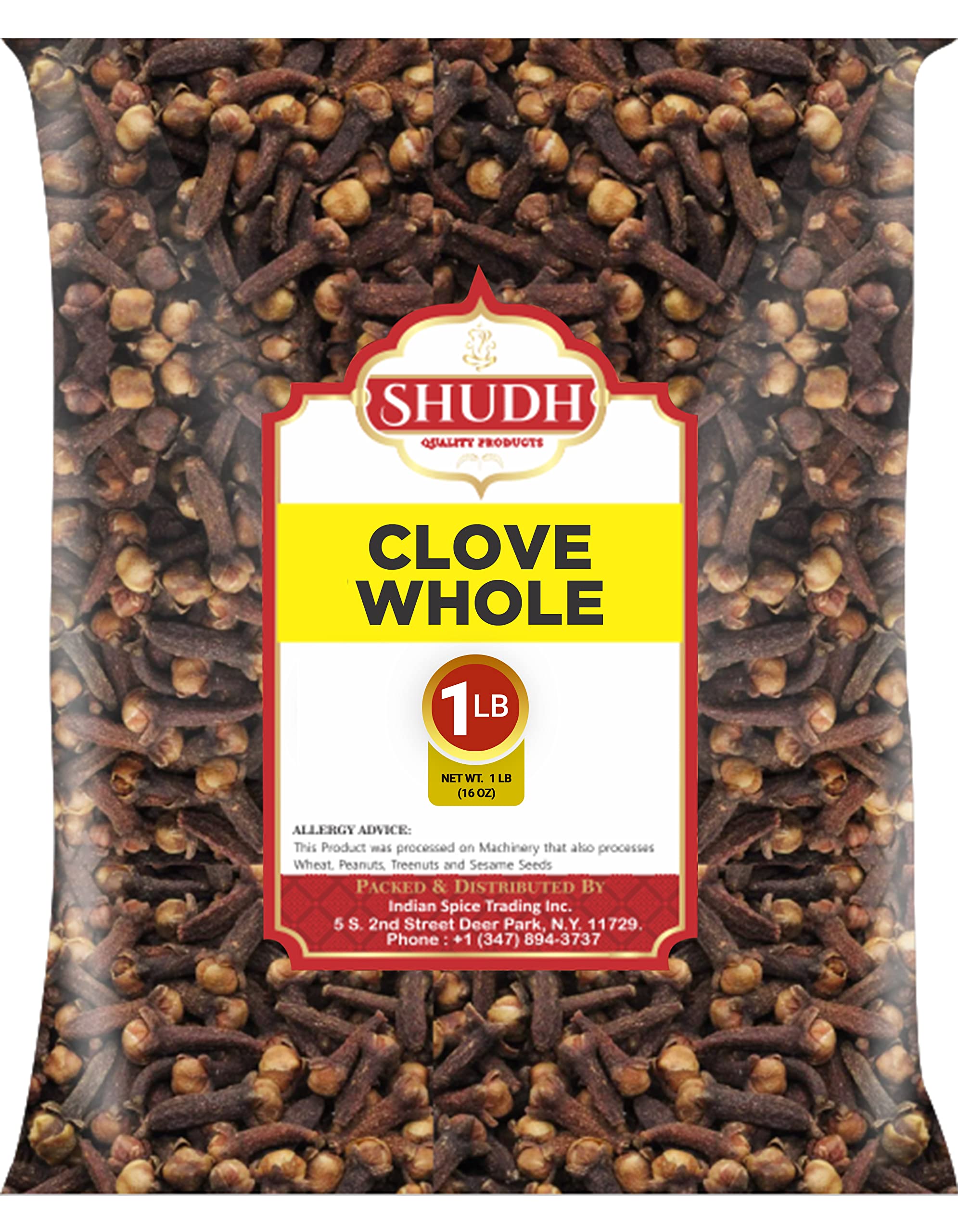 Indian Spice Clove Whole packaging label—clear sourcing and quality cues for gourmet spice use