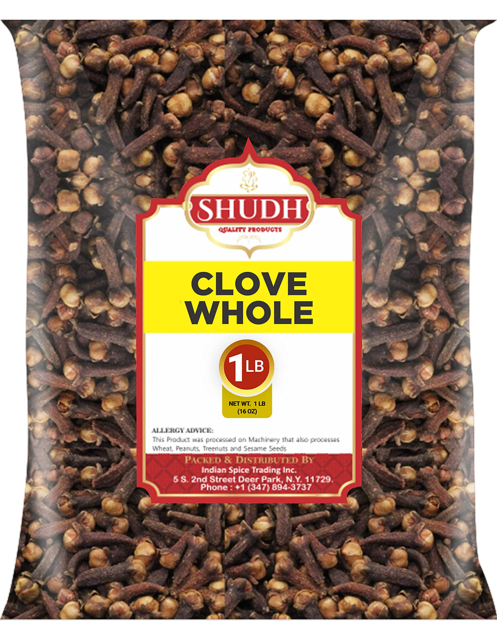 Indian Spice Clove Whole packaging label—clear sourcing and quality cues for gourmet spice use
