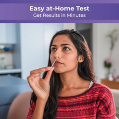INDICAID at-home use steps diagram highlights the four-step process.