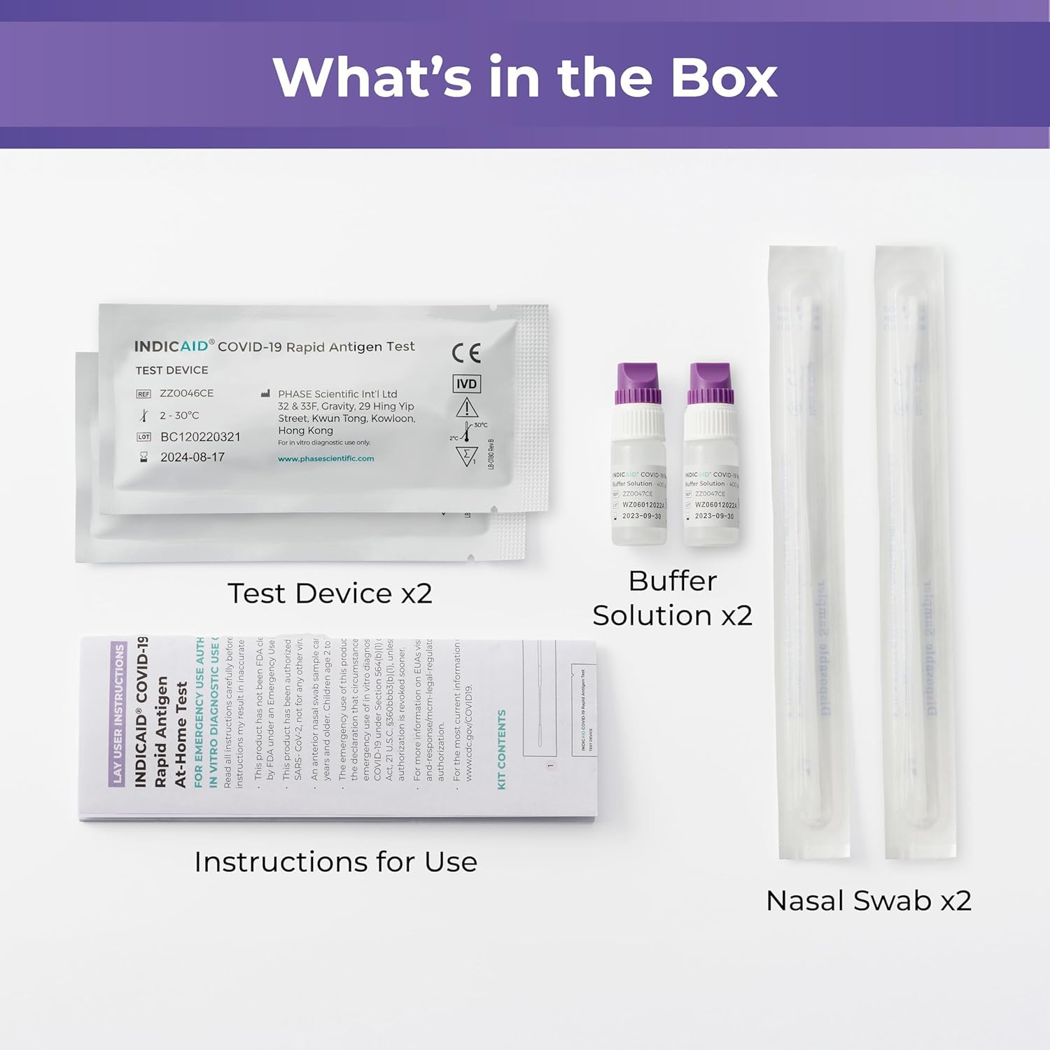 INDICAID result interpretation panel helps users read results accurately.