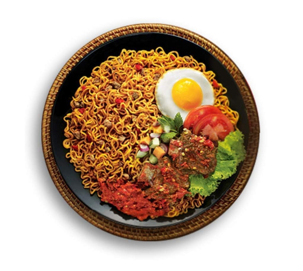 Indomie Mi Goreng noodles in pack, ideal pantry staple for fast dinners