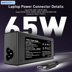INEXEWOC universal USB-C charger in a travel case for on-the-go charging.