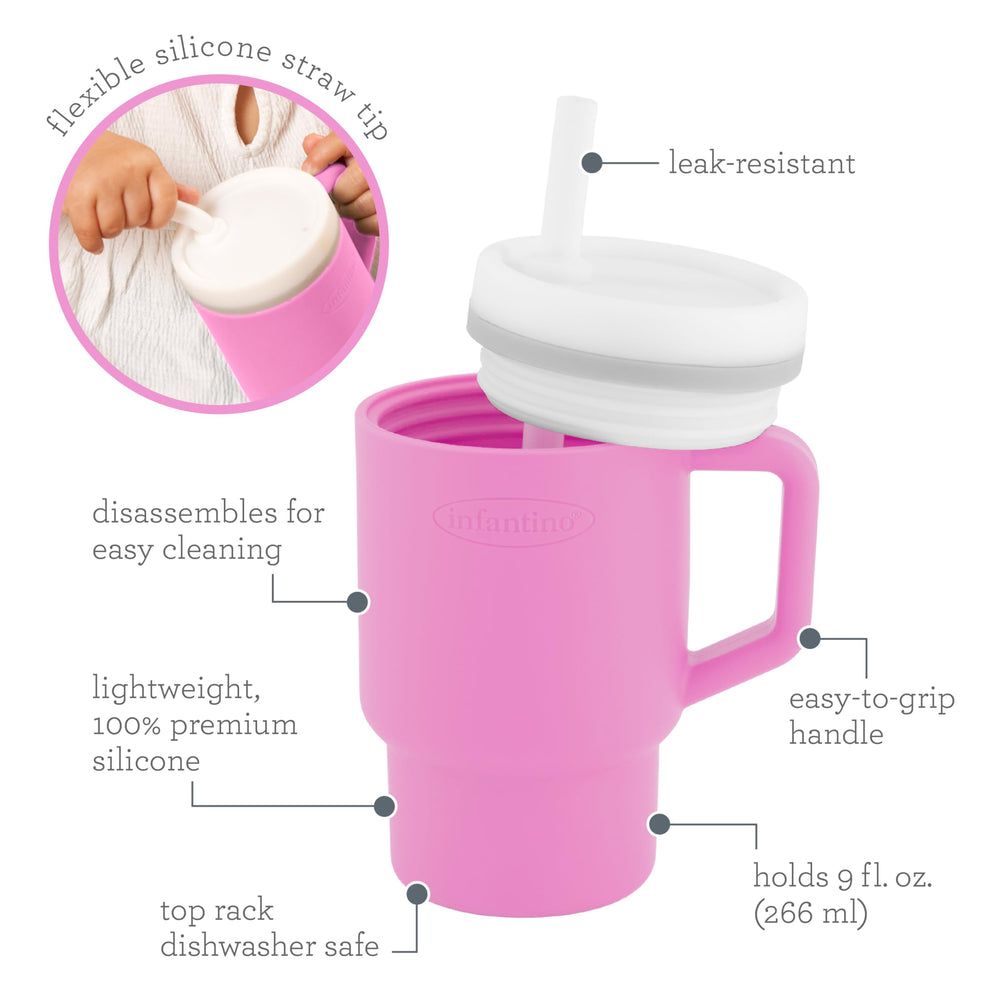 Infantino dishwasher-safe parts allow quick, thorough cleaning