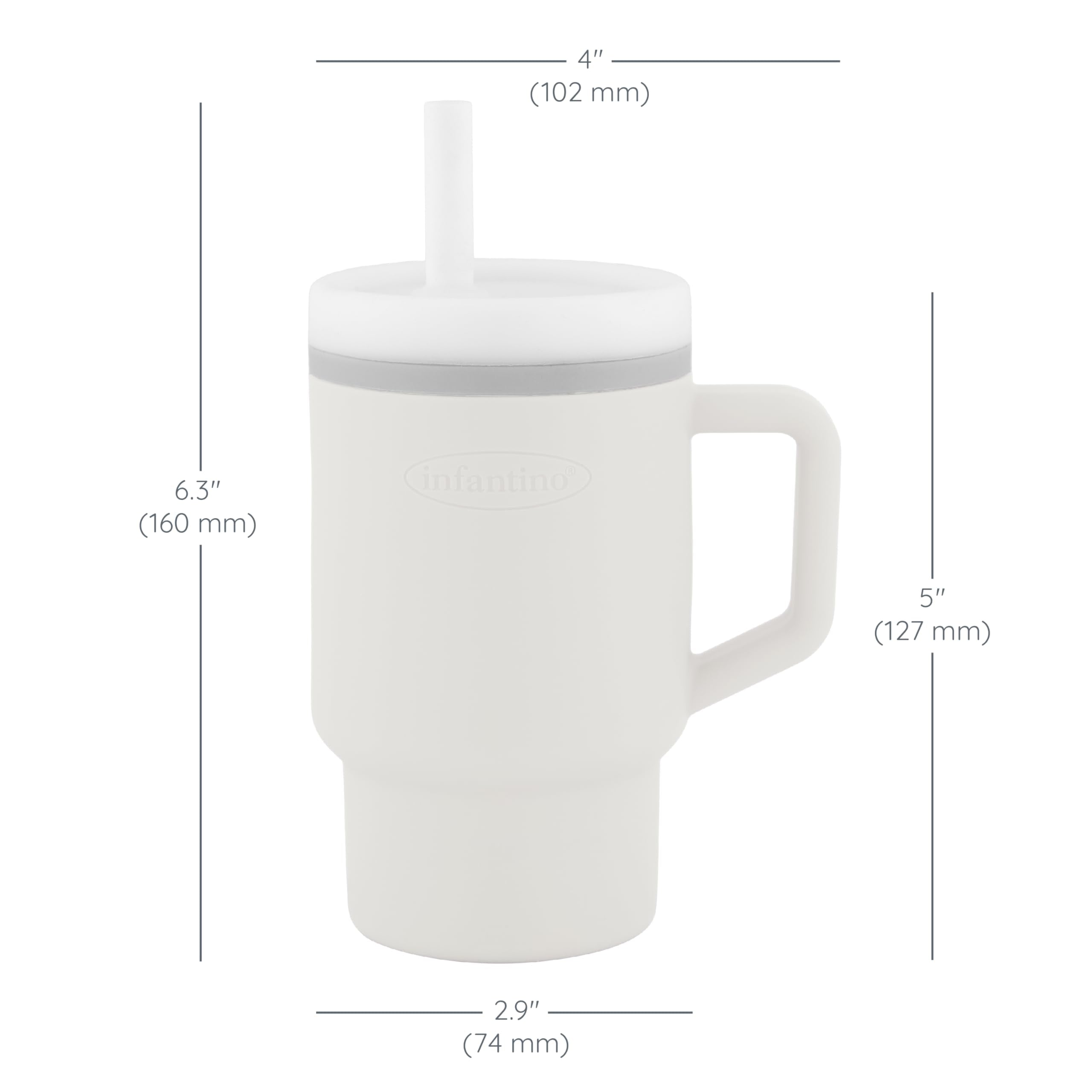 Infantino My 1st Tumbler dishwasher-safe parts allow easy cleaning.