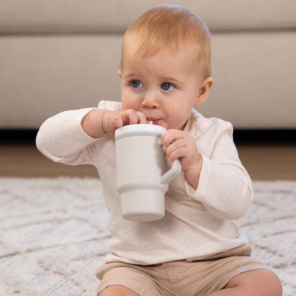 Infantino My 1st Tumbler easy-grip handle supports little hands.
