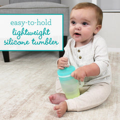 Infantino My 1st Tumbler handle closeup highlights sturdy grip for little hands