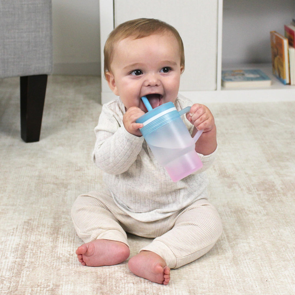 Infantino My 1st Tumbler spill-resistant cup ideal for water, milk, juice.