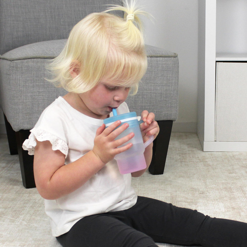 Infantino silicone sippy cup BPA-free and durable for everyday wear.