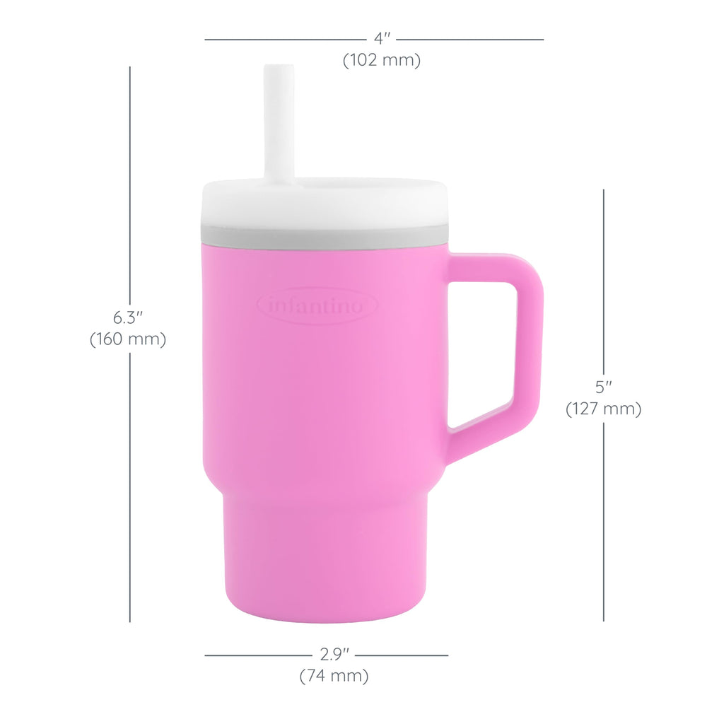 Infantino 9oz capacity fits drinks for active toddlers