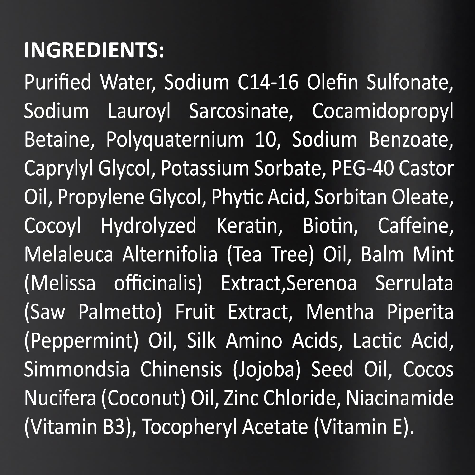 INFINA ESSENTIALS caffeine-infused care for energized scalp before styling.