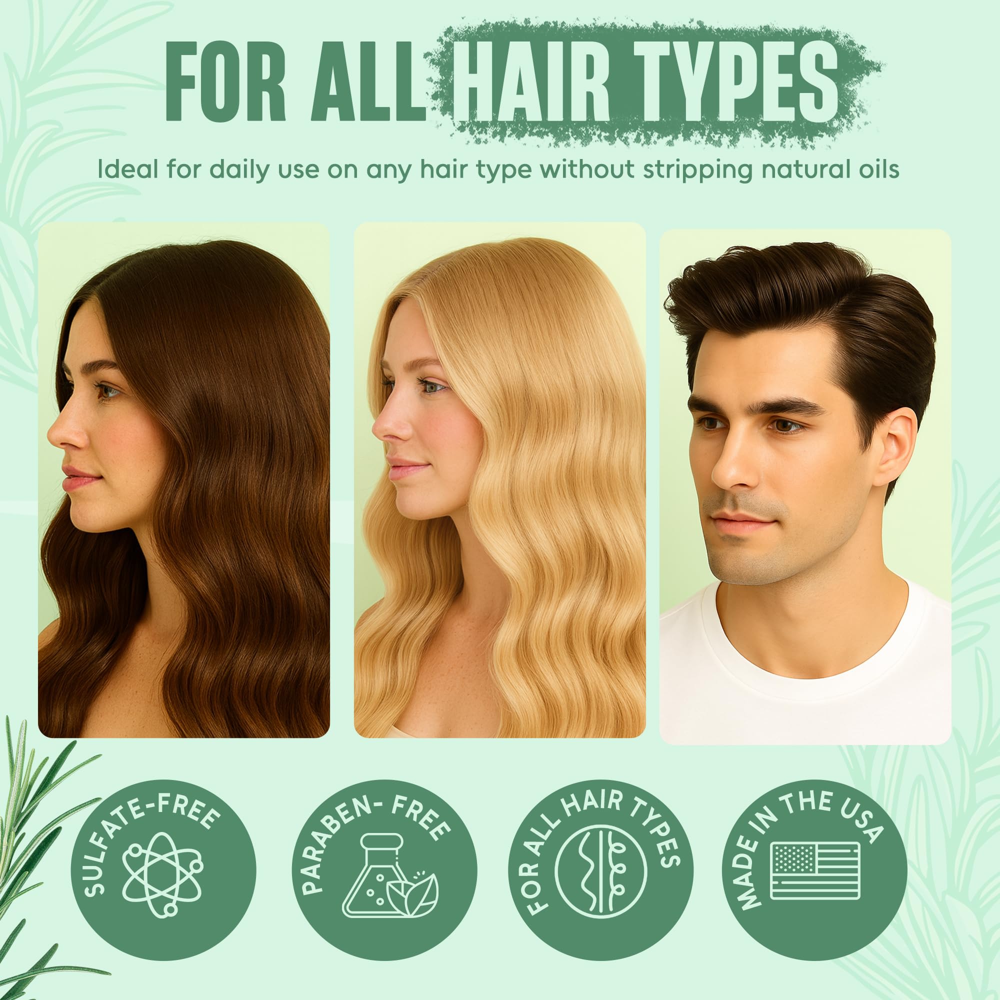 INFINA ESSENTIALS hair before-after silhouette illustrates potential volume and density improvements.