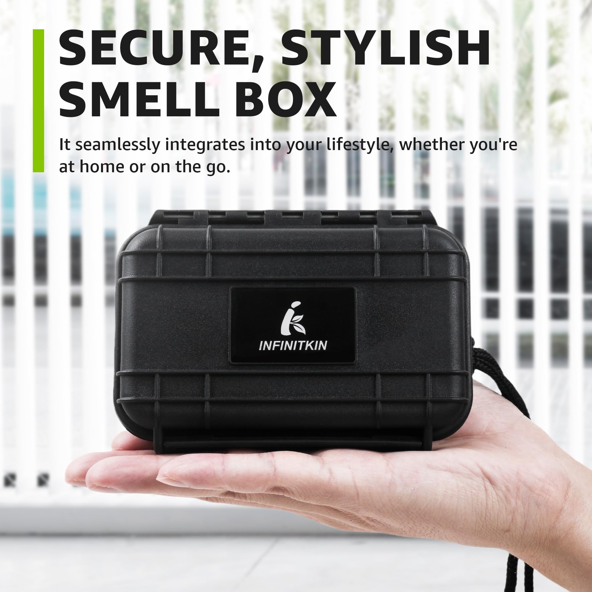 INFINITKIN Airtight seal keeps contents dry and fresh after trips.