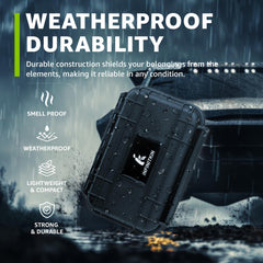 INFINITKIN Waterproof construction withstands rain and splashes on outdoor adventures.