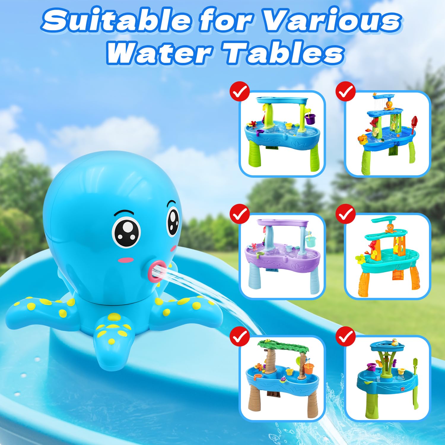 Infowush easy installation fits Step 2 tables for quick setup